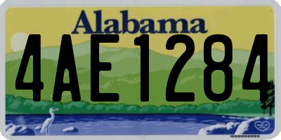 AL license plate 4AE1284