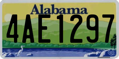 AL license plate 4AE1297