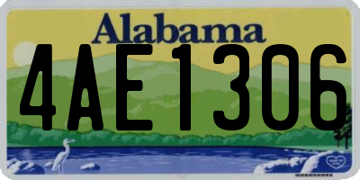 AL license plate 4AE1306