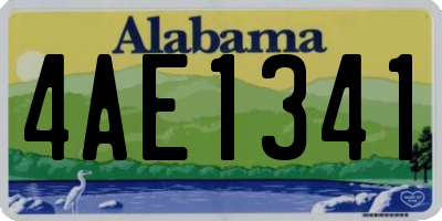 AL license plate 4AE1341