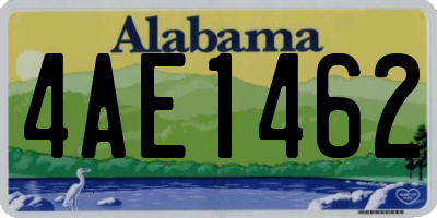AL license plate 4AE1462