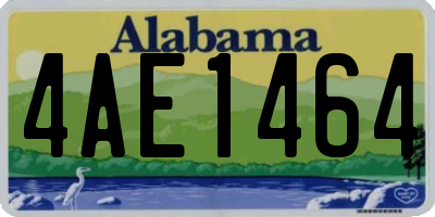AL license plate 4AE1464