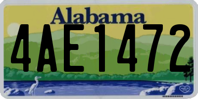 AL license plate 4AE1472