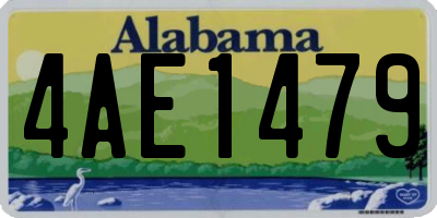 AL license plate 4AE1479