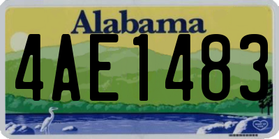 AL license plate 4AE1483