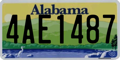 AL license plate 4AE1487