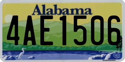 AL license plate 4AE1506