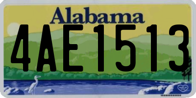 AL license plate 4AE1513