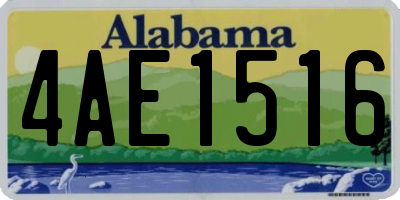 AL license plate 4AE1516
