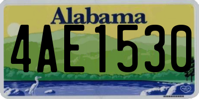 AL license plate 4AE1530