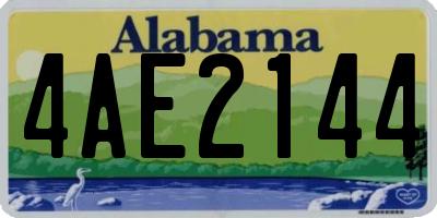AL license plate 4AE2144
