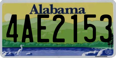 AL license plate 4AE2153