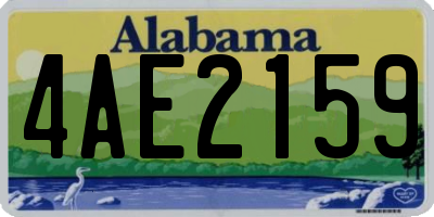 AL license plate 4AE2159