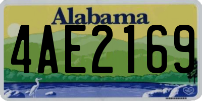 AL license plate 4AE2169
