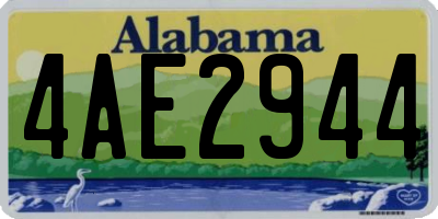 AL license plate 4AE2944