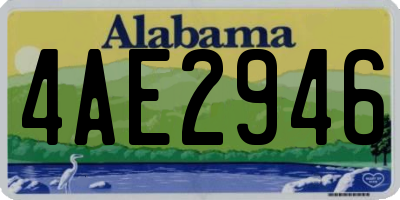 AL license plate 4AE2946