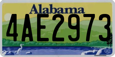 AL license plate 4AE2973