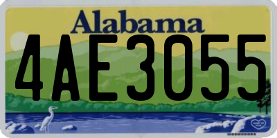 AL license plate 4AE3055