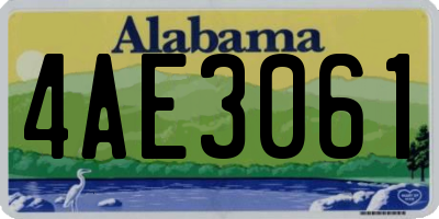 AL license plate 4AE3061