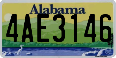 AL license plate 4AE3146