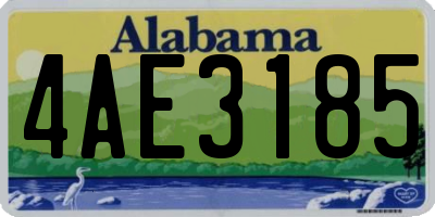 AL license plate 4AE3185