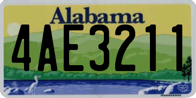 AL license plate 4AE3211