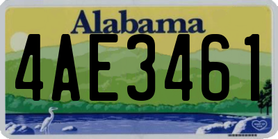 AL license plate 4AE3461
