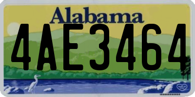 AL license plate 4AE3464