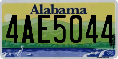 AL license plate 4AE5044