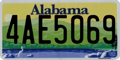 AL license plate 4AE5069