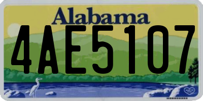 AL license plate 4AE5107