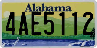 AL license plate 4AE5112