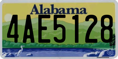 AL license plate 4AE5128