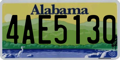 AL license plate 4AE5130