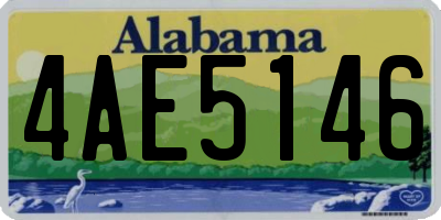 AL license plate 4AE5146