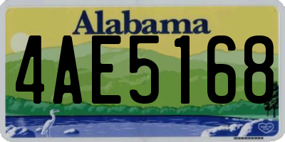 AL license plate 4AE5168