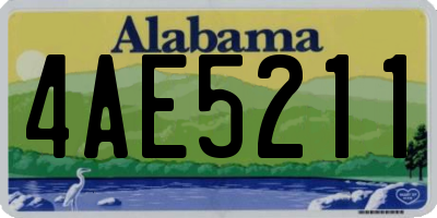 AL license plate 4AE5211