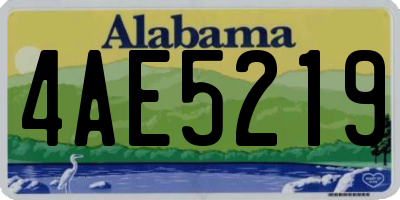 AL license plate 4AE5219
