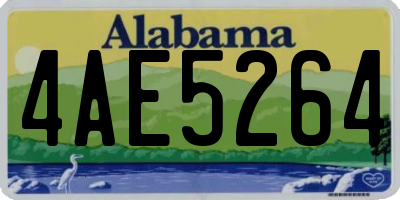 AL license plate 4AE5264