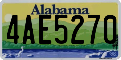 AL license plate 4AE5270