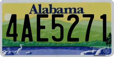 AL license plate 4AE5271