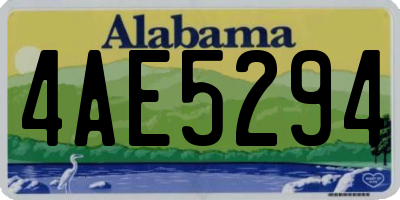 AL license plate 4AE5294