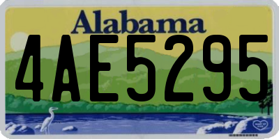 AL license plate 4AE5295