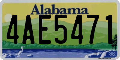 AL license plate 4AE5471