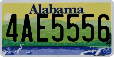 AL license plate 4AE5556