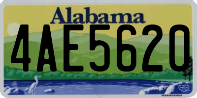 AL license plate 4AE5620