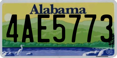 AL license plate 4AE5773