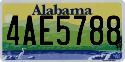 AL license plate 4AE5788