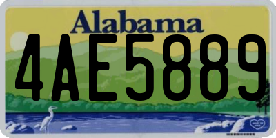 AL license plate 4AE5889