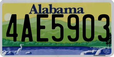 AL license plate 4AE5903